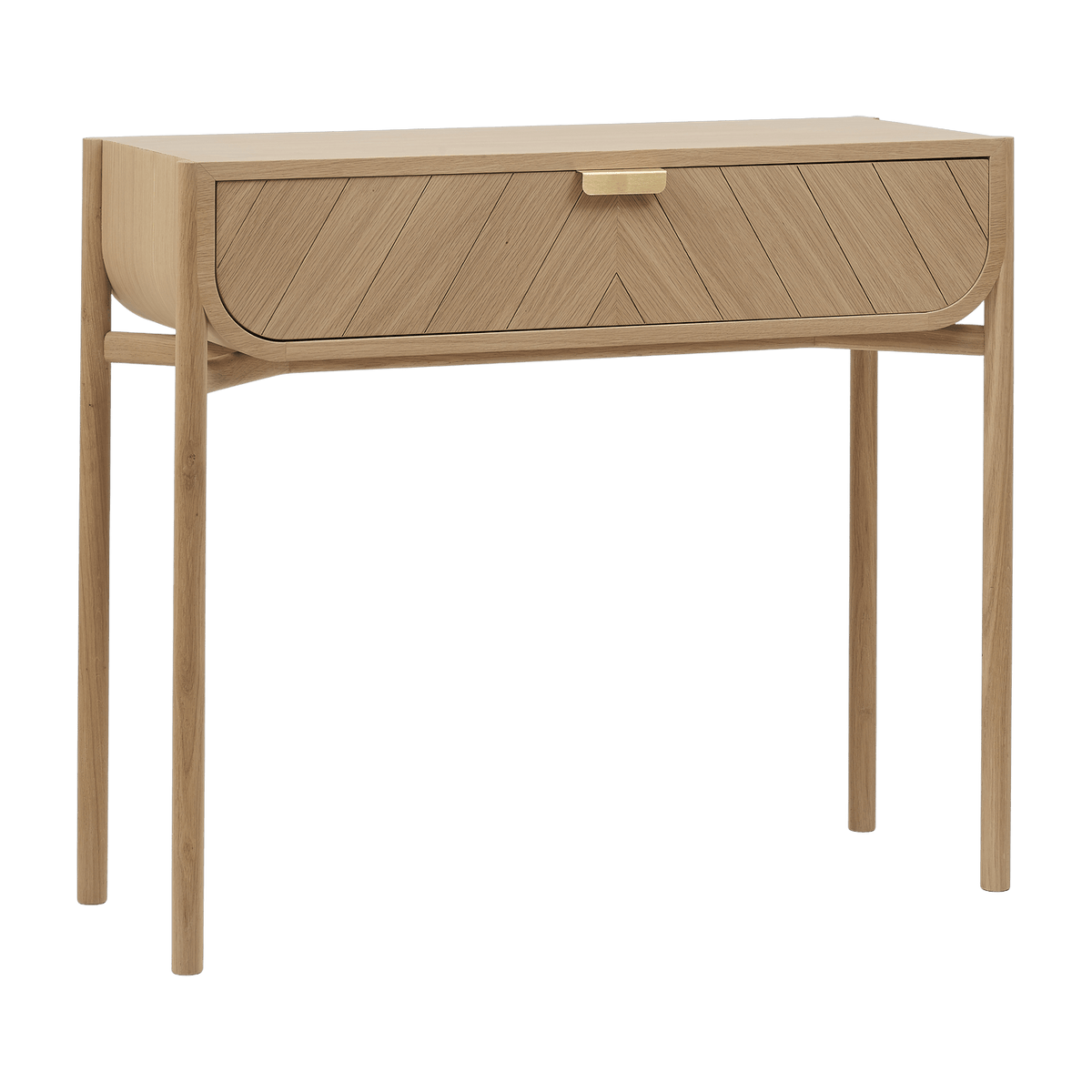 Console en chêne naturel 100 x 36,5 x 90 cm Marius - Hartô - The Cool Republic
