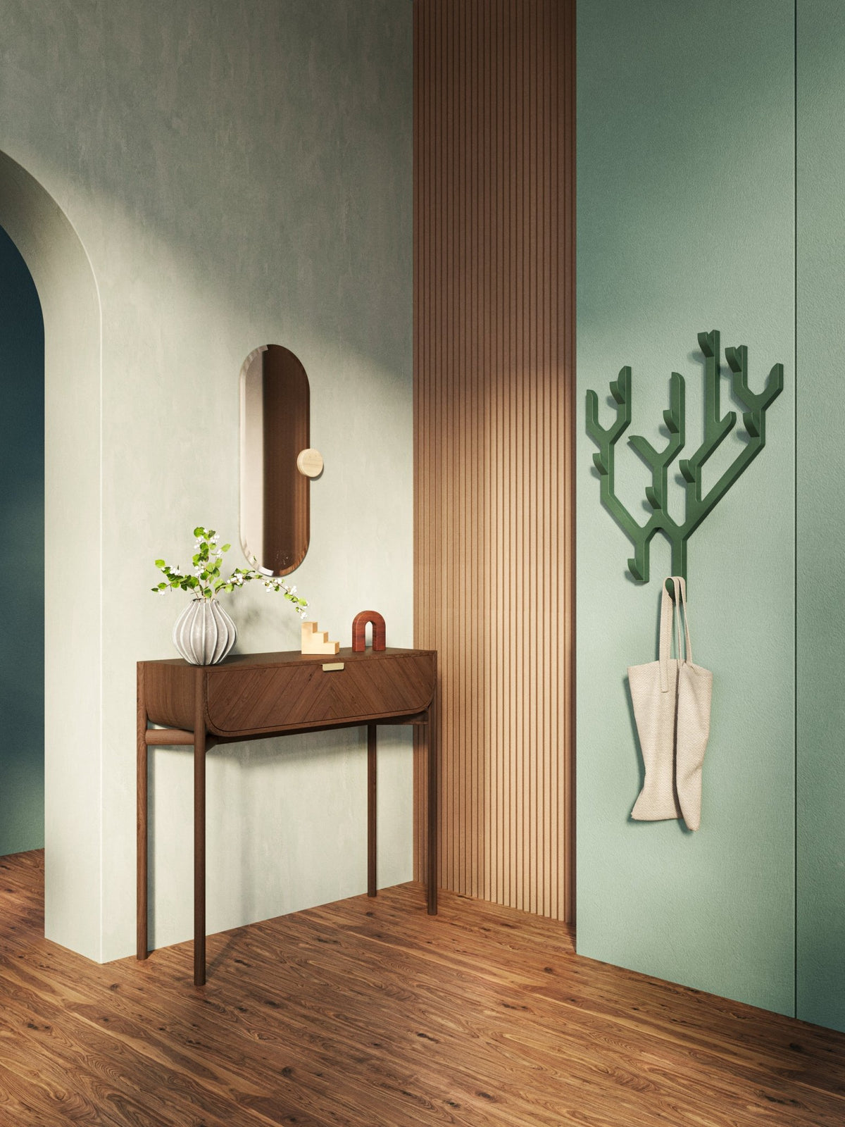 Console en chêne teinté 100 x 36,5 x 90 cm Marius - Hartô - The Cool Republic