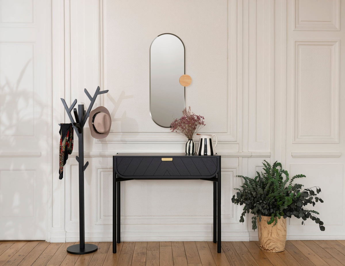 Console en chêne teinté noir 100 x 36,5 x 90 cm Marius - Hartô - The Cool Republic