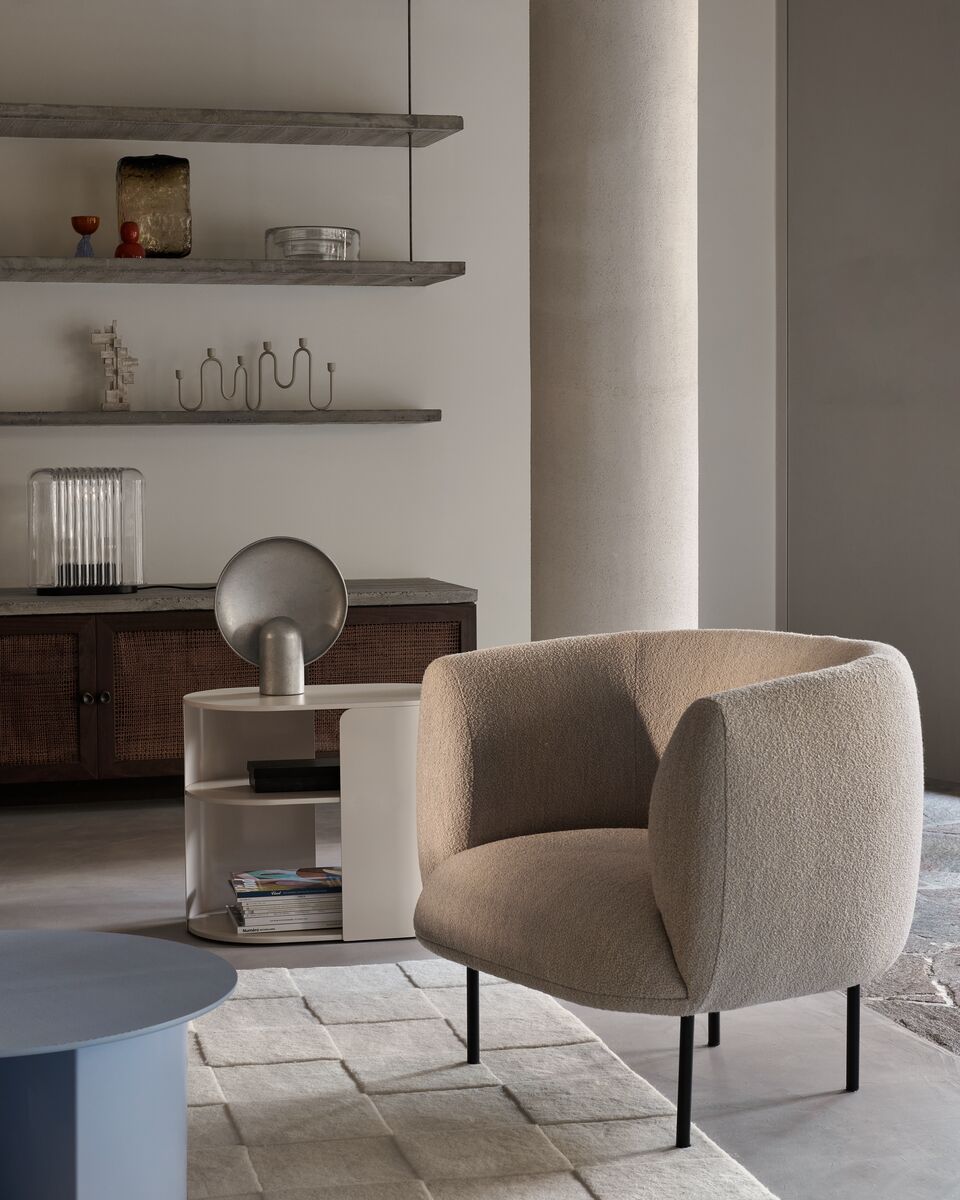 Console en frêne beige et acier beige 140x36,5x52cm Plateau - Fest Amsterdam - The Cool Republic