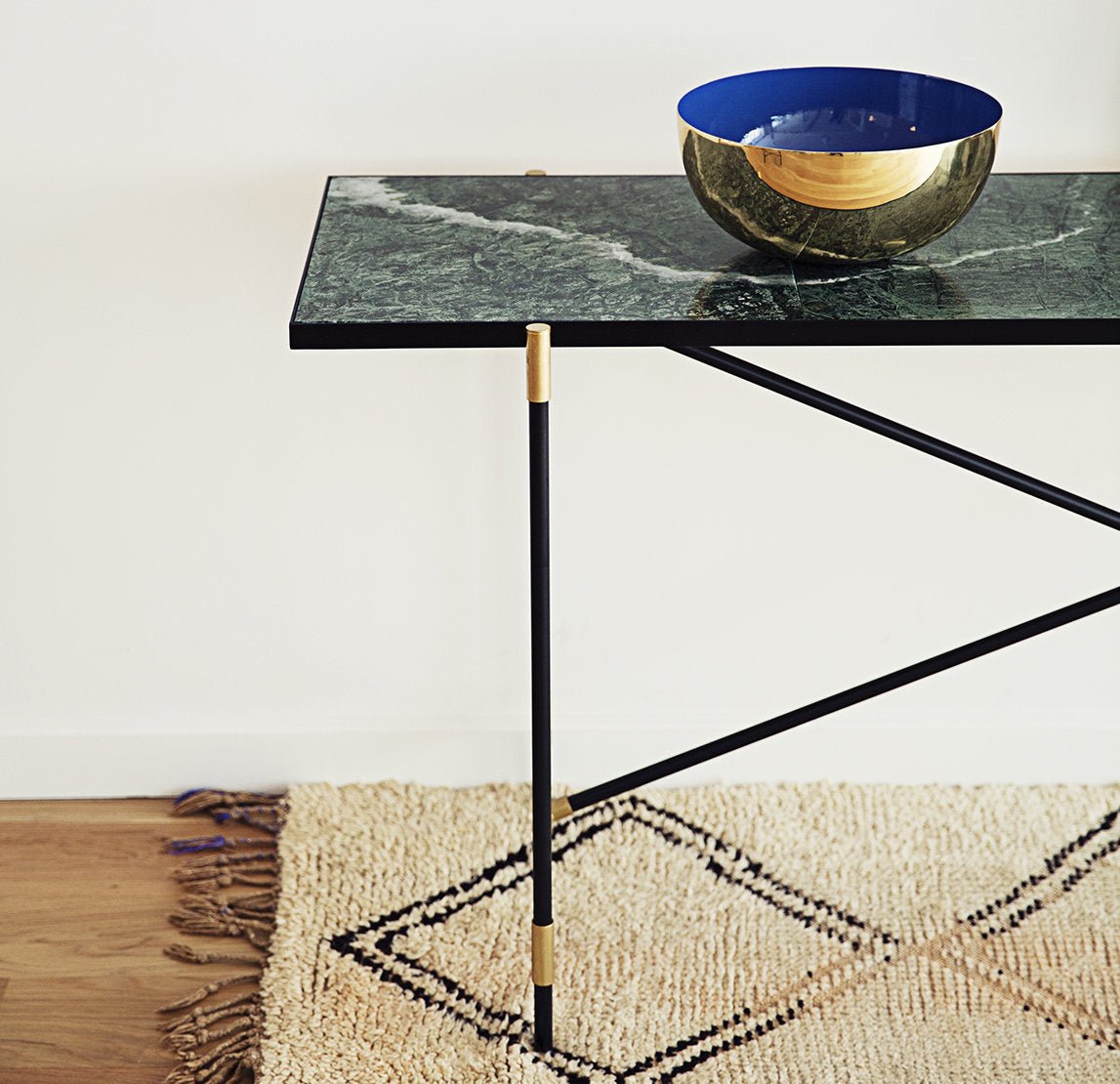 Console en marbre blanc 184 cm - HANDVÄRK - The Cool Republic