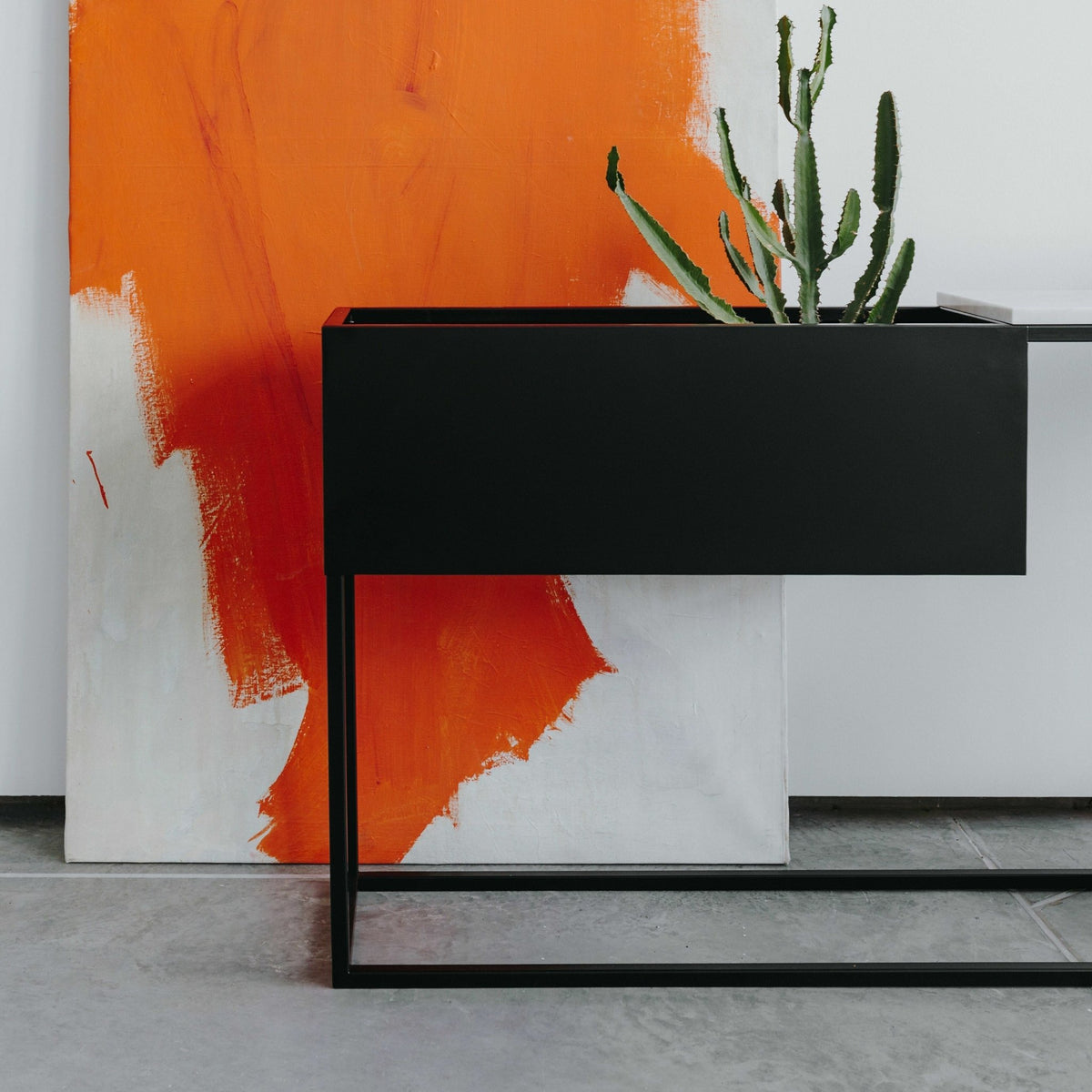 Console en marbre blanc M Box Maxi - Un’common - The Cool Republic