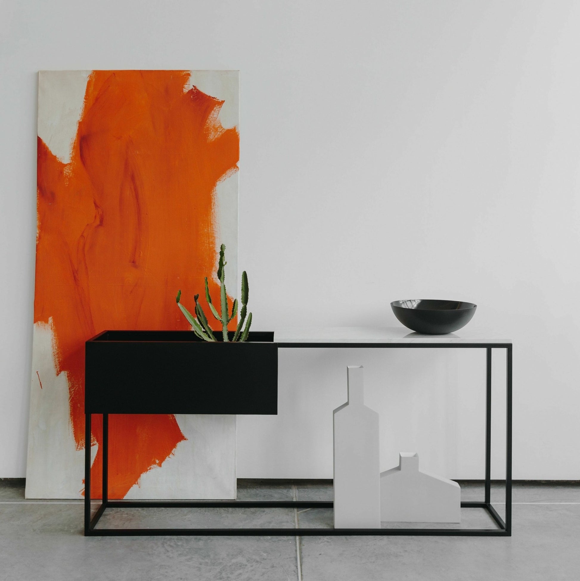 Console en marbre blanc M Box Maxi - Un’common - The Cool Republic