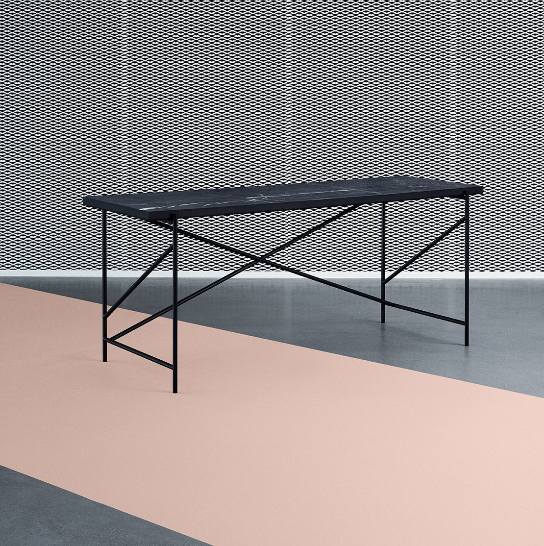 Console en marbre noir 184 cm - HANDVÄRK - The Cool Republic