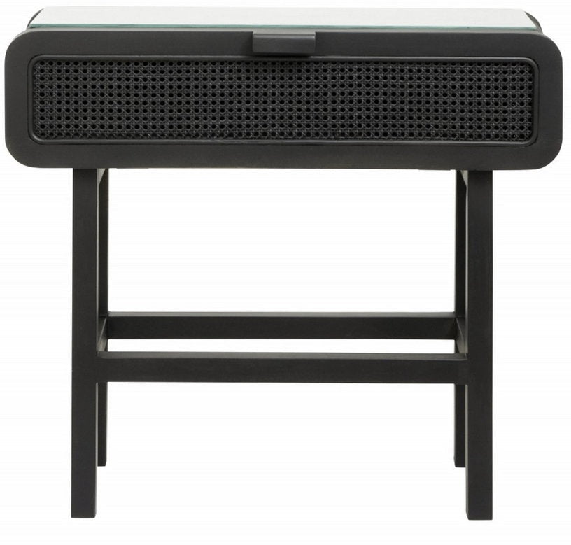 Console en teck et cannage noir - Nordal - The Cool Republic