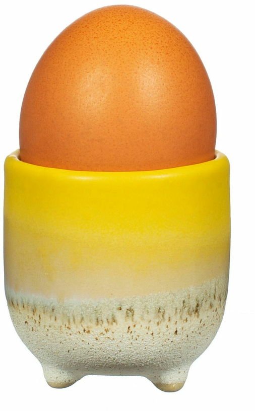 Coquetier en grès jaune Mojave Glaze - Sass & Belle - The Cool Republic