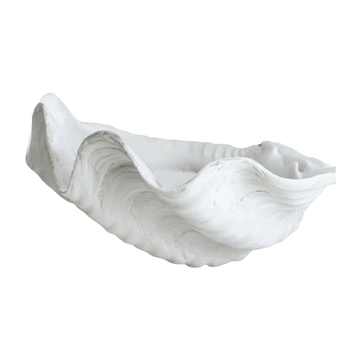 Coquillage en polyrésine blanc H12 cm - Mette Ditmer - The Cool Republic