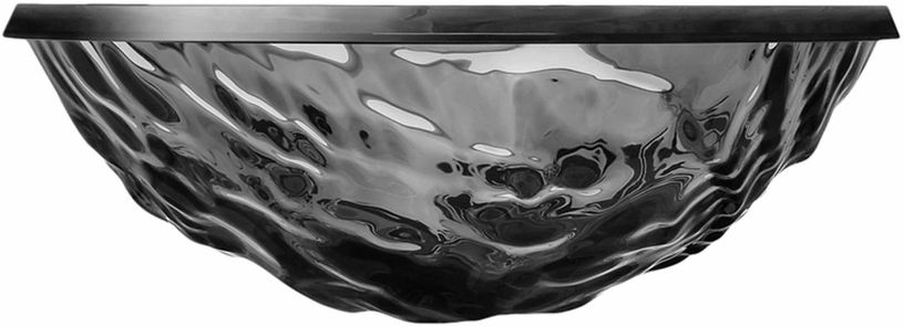 Corbeille à fruits grise fumée Moon - Kartell - The Cool Republic