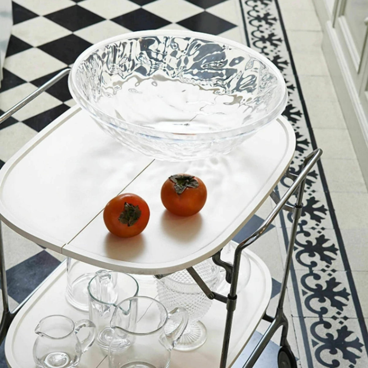 Corbeille à fruits grise fumée Moon - Kartell - The Cool Republic