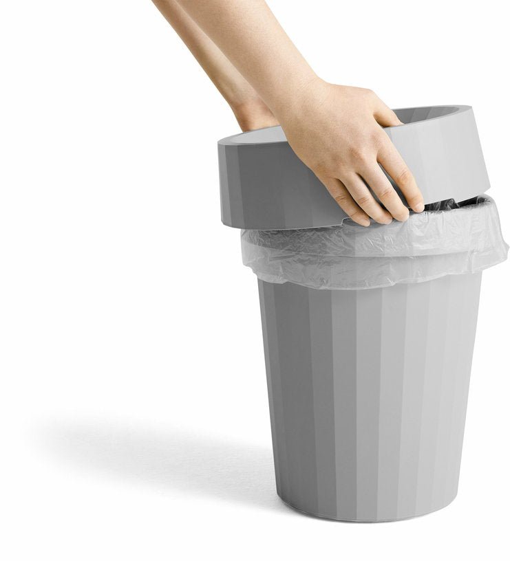 Corbeille à papier en polypropylène recyclé blanche 14 L - HAY - The Cool Republic