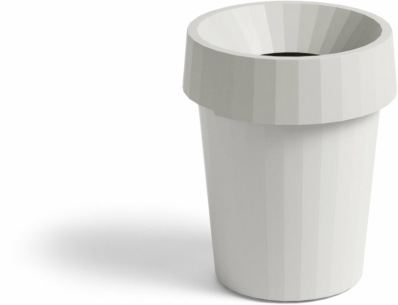 Corbeille à papier en polypropylène recyclé blanche 14 L - HAY - The Cool Republic