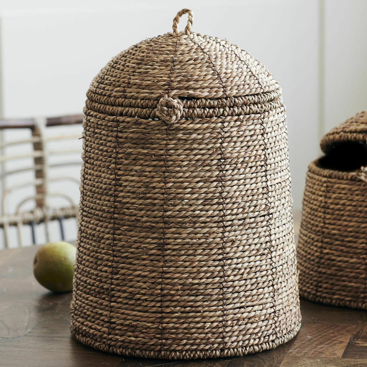 Corbeille avec couvercle Rama Natural - House Doctor - The Cool Republic