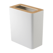 Rin Rectangular Steel and Wood Litter Bin - Yamazaki - The Cool Republic