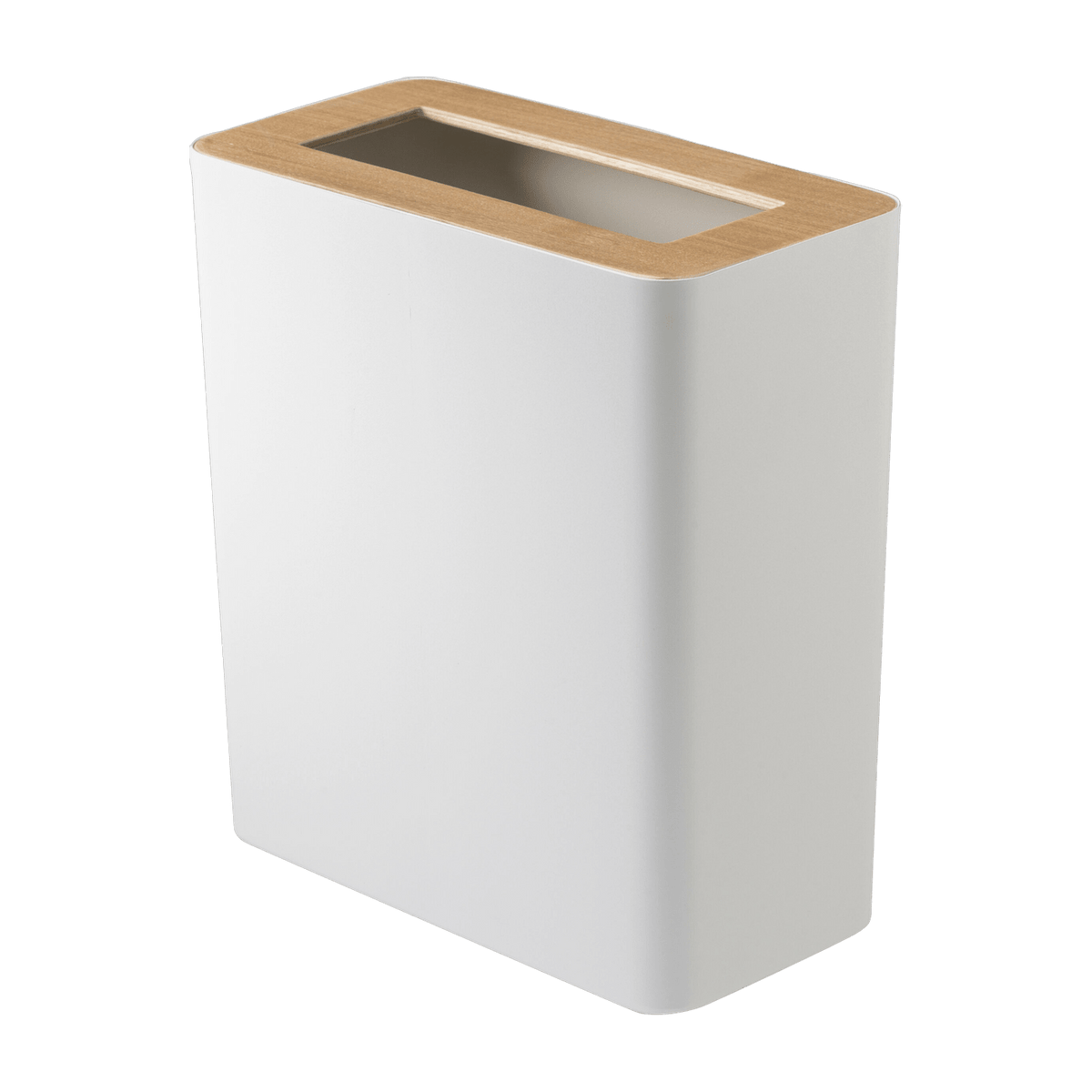 Rin Rectangular Steel and Wood Litter Bin - Yamazaki - The Cool Republic