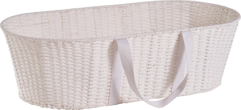 Couffin en fibres naturelles blanches Moses - Happy Moses - The Cool Republic