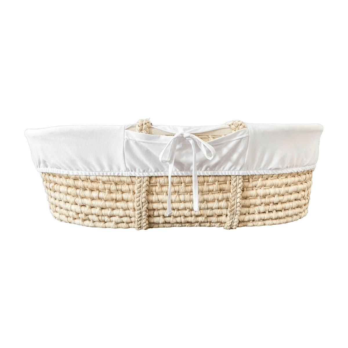 Couffin en fibres naturelles et revêtement blanc Moses - Happy Moses - The Cool Republic