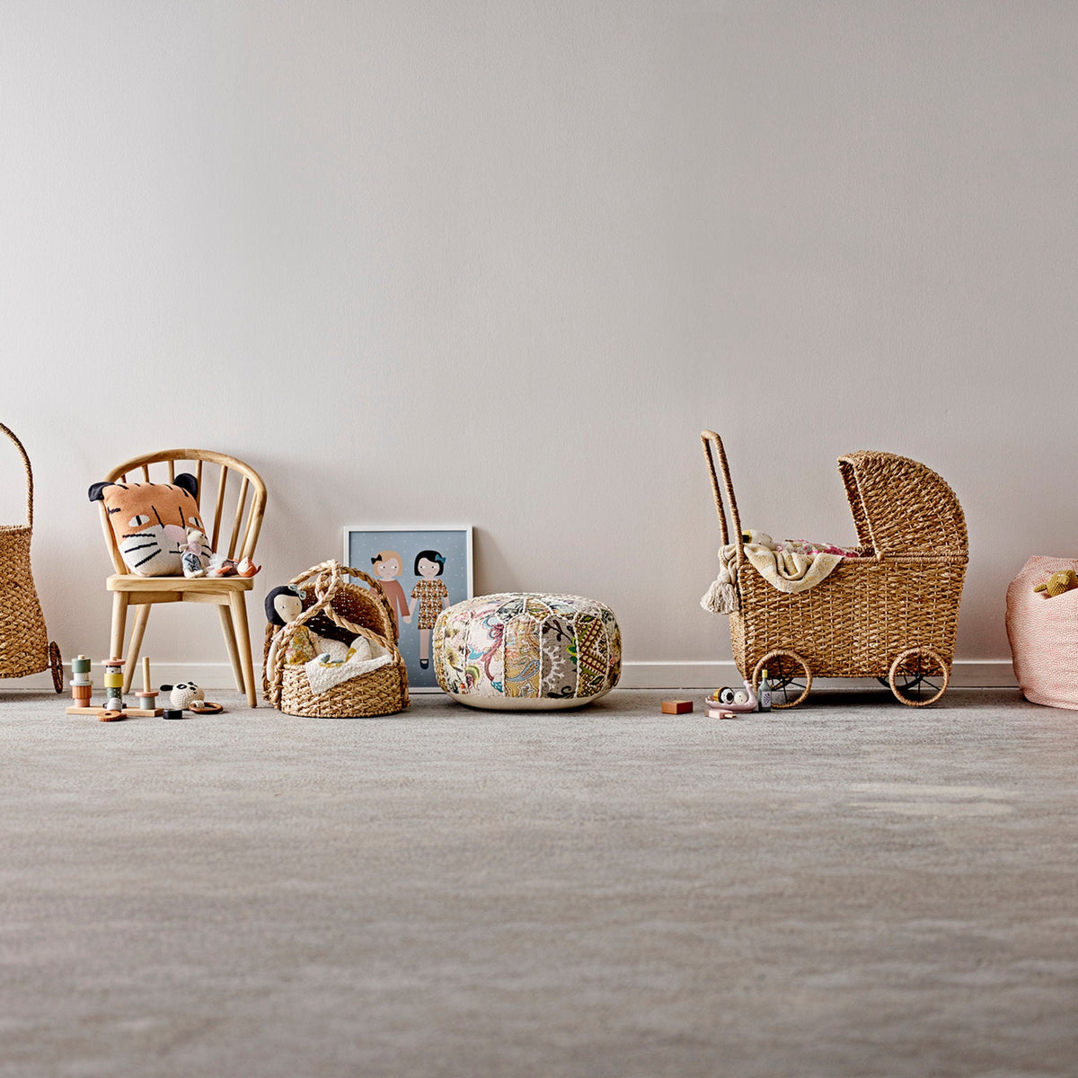 Couffin en rotin pour enfants - Bloomingville Mini - The Cool Republic