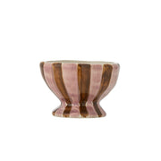 Coupe en grès rose-rayé 9x6,5cm Nini - Bloomingville - The Cool Republic