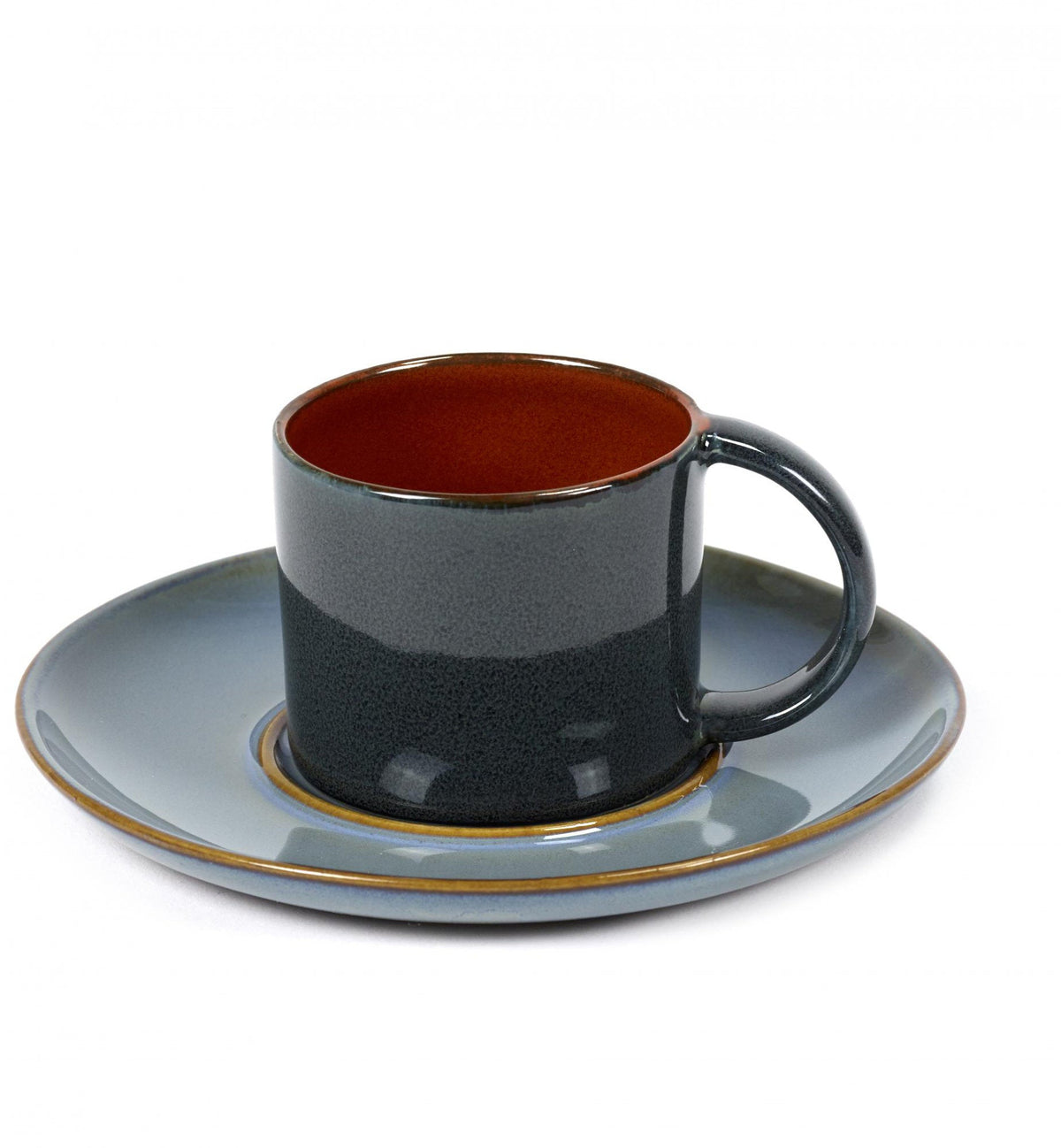 Coupelle bleue grisée pour tasse à espresso Terres de Rêves - Serax - The Cool Republic