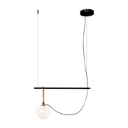 Courte suspension 14 cm noire Neri&Hu - Artemide - The Cool Republic