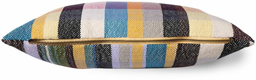 Coussin à carreaux multicolore rétro 60 x 40 cm Ultimate - HKliving - The Cool Republic