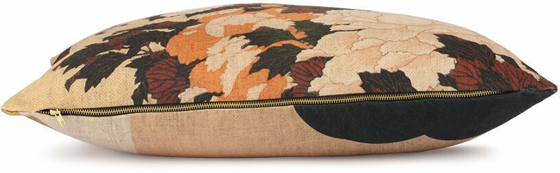 Coussin à imprimés fleuris beiges 35 x 60 cm Kyoto - HKliving - The Cool Republic