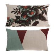 Coussin à imprimés fleuris verts 35 x 60 cm Kyoto - HKliving - The Cool Republic