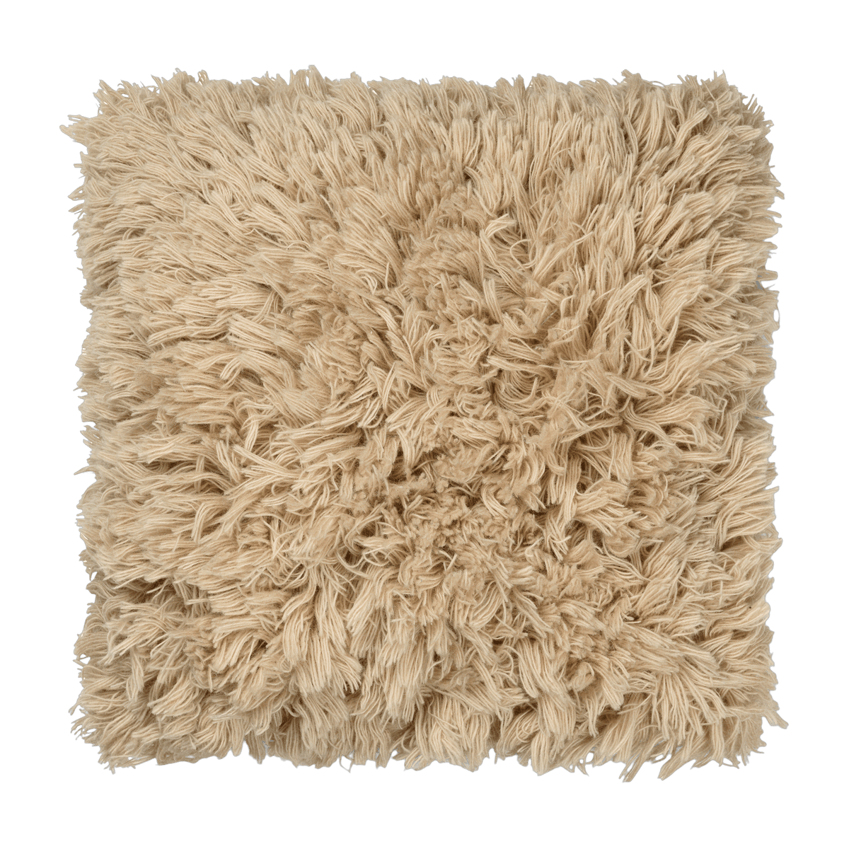 Coussin à poils longs sable clair 50 x 50 cm Meadow - Ferm Living - The Cool Republic