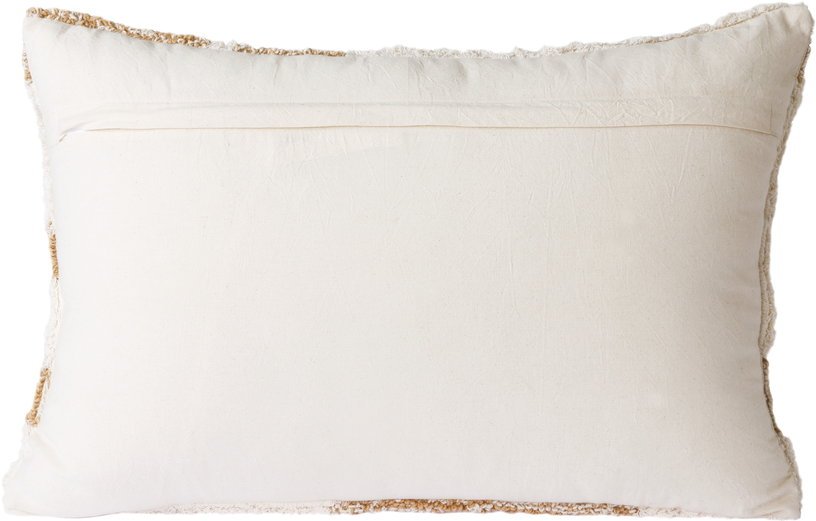 Coussin blanc à motifs beiges 35 x 55 cm - HKliving - The Cool Republic