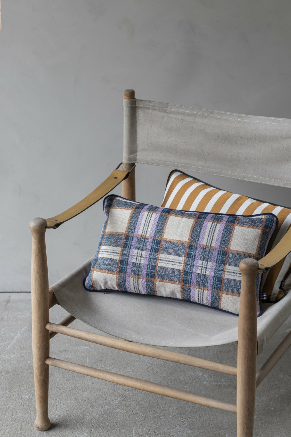 Blue Check Cushion 50x30 cm - Mette Ditmer - The Cool Republic