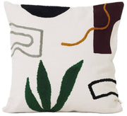 Coussin Cacti en coton blanc Mirage - Ferm Living - The Cool Republic