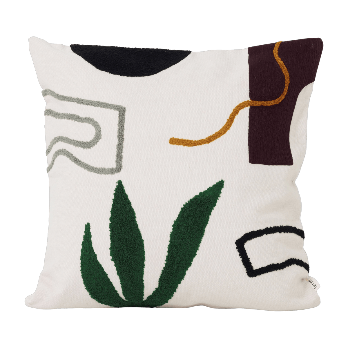 Coussin Cacti en coton blanc Mirage - Ferm Living - The Cool Republic