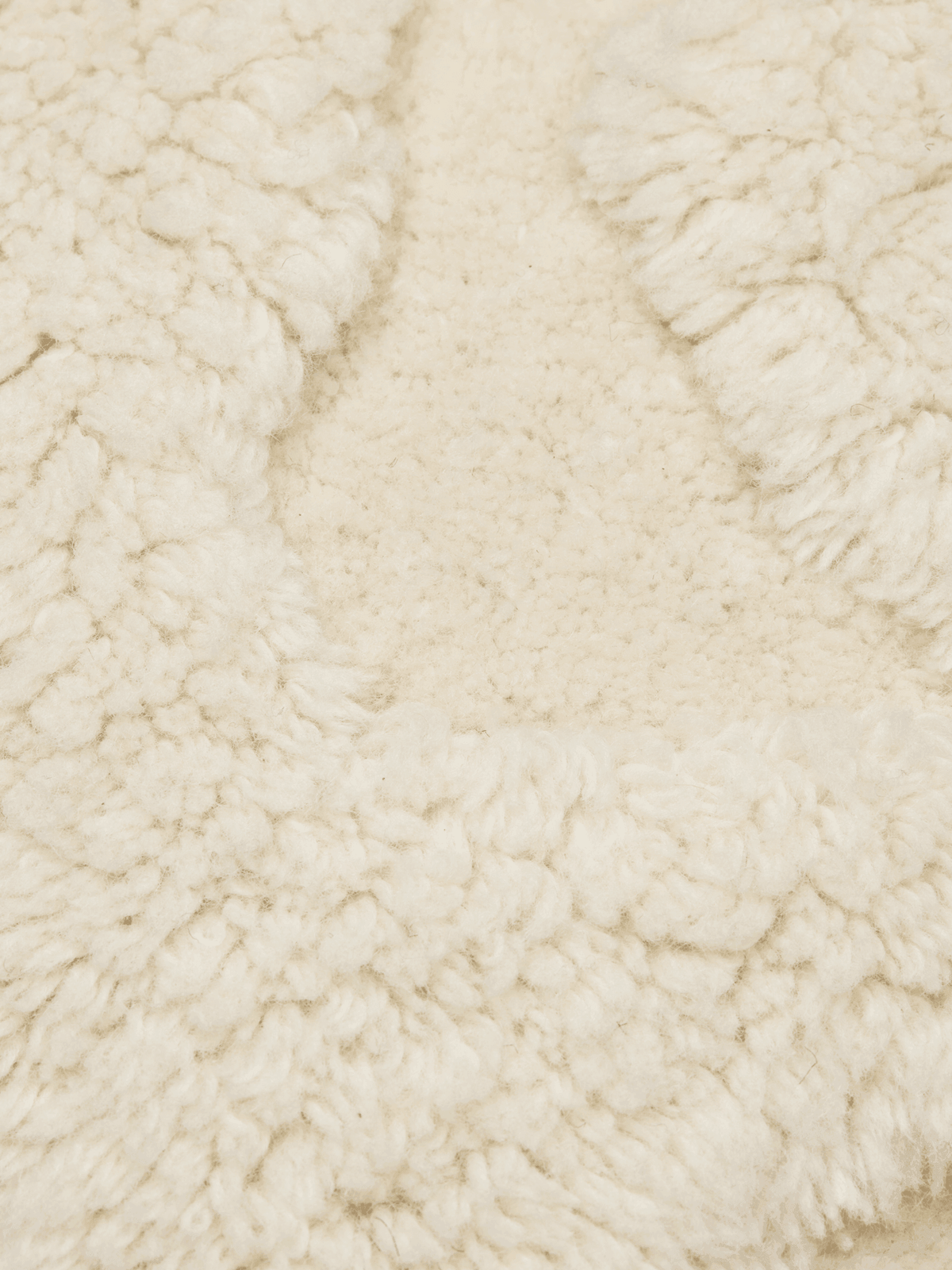 Coussin carré en laine tufté blanc 50 x 50 cm Rime - Ferm Living - The Cool Republic