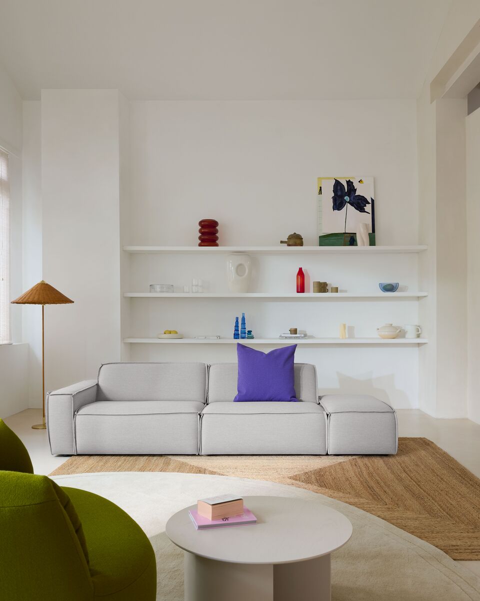 Coussin carré en laine violet 60x60cm Eli - Fest Amsterdam - The Cool Republic