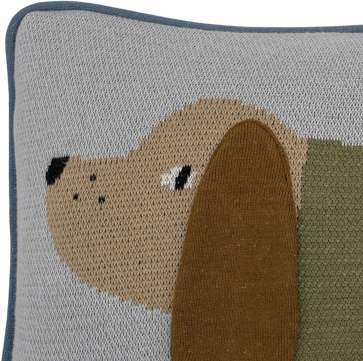 Coussin Charlie Bleu Coton Oeko-Tex® - Bloomingville Mini