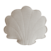 Coussin coquillage en lin beige Shells - Moi Mili - The Cool Republic