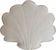 Coussin coquillage en lin beige Shells - Moi Mili - The Cool Republic