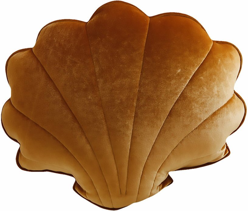 Coussin coquillage en velours perle doré Shells - Moi Mili - The Cool Republic