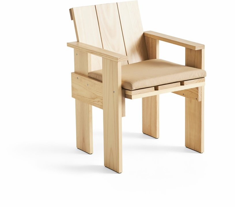 Coussin d'assise beige pour la chaise Crate dining - Hay - The Cool Republic