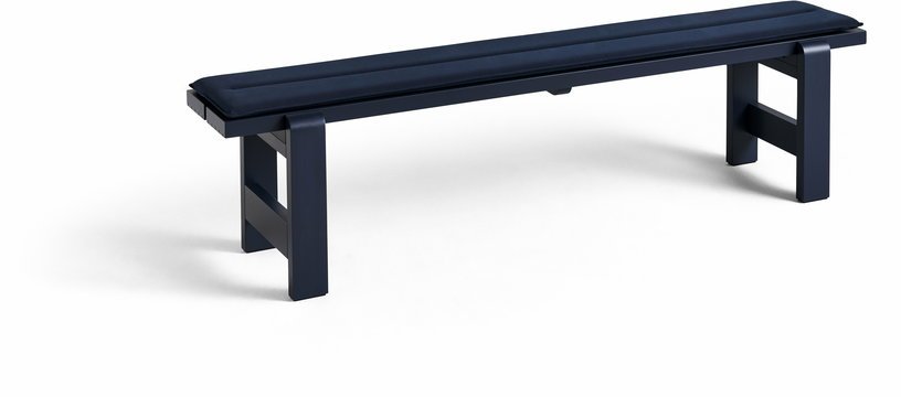 Coussin d'assise bleu foncé 190 cm pour le banc Weekday - Hay - The Cool Republic