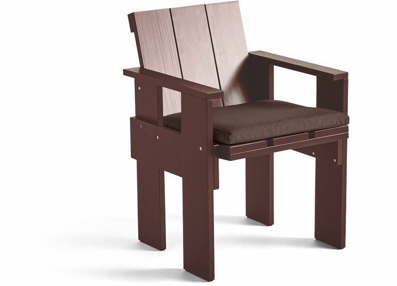 Coussin d'assise iron red pour la chaise Crate dining - Hay - The Cool Republic