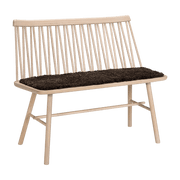 Coussin d'assise pour banc en peau de mouton graphite ZigZag - Hans K - The Cool Republic