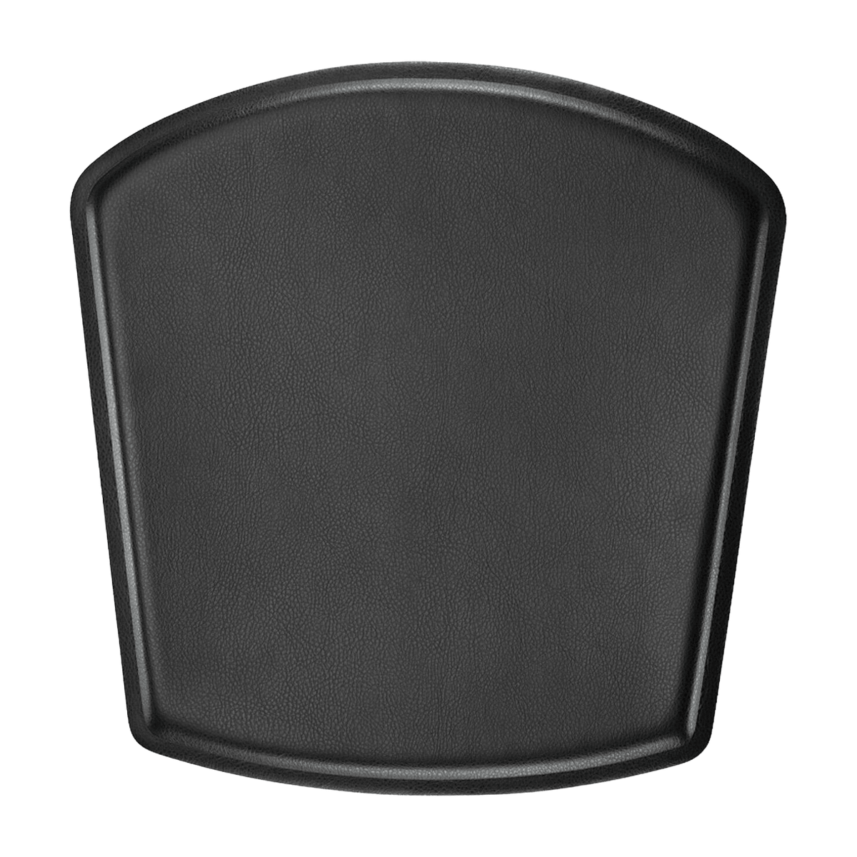Coussin d'assise pour chaise de bar en cuir reconstitué noir ZigZag - Hans K - The Cool Republic