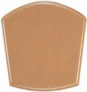 Coussin d'assise pour chaise en cuir reconstitué camel ZigZag - Hans K - The Cool Republic