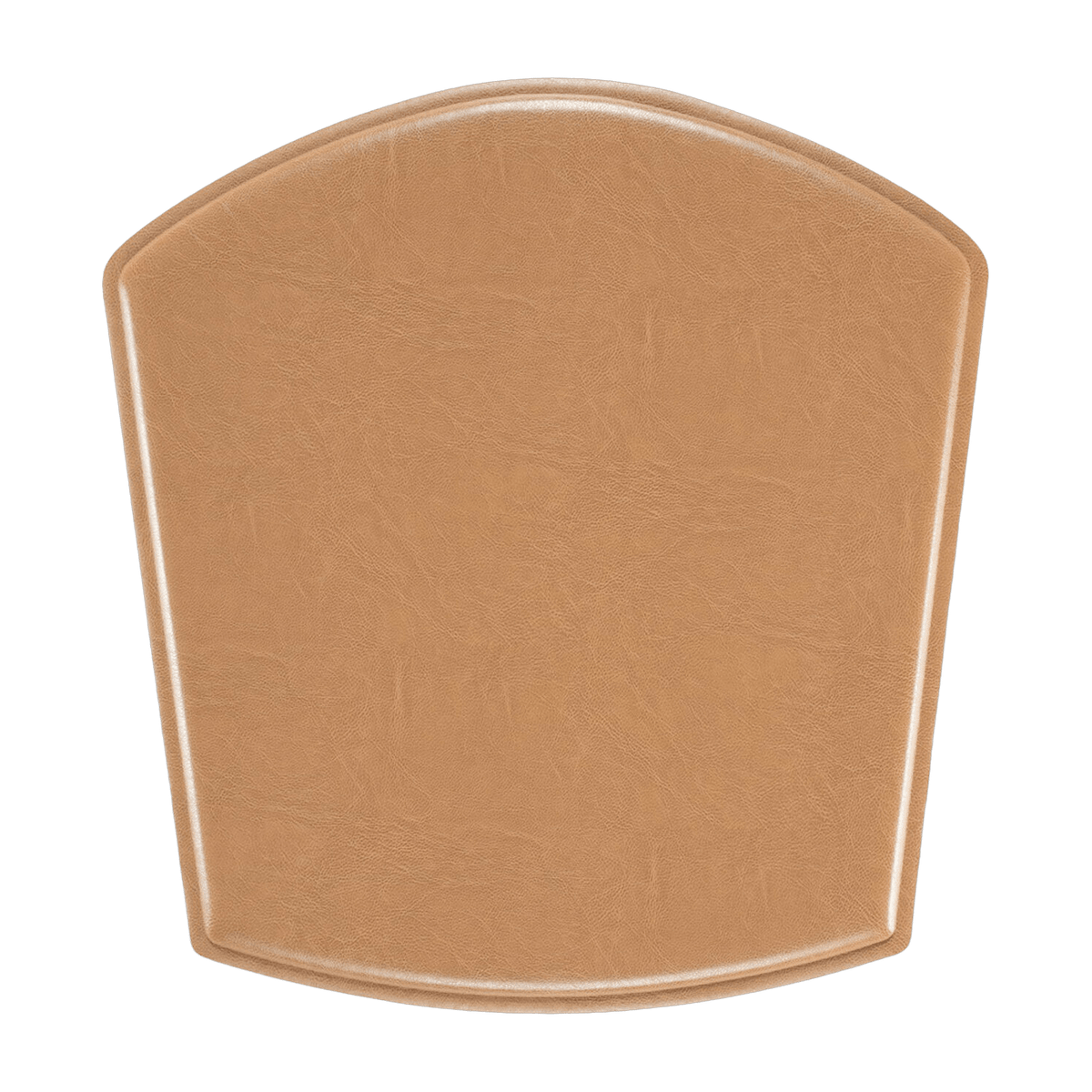 Coussin d'assise pour chaise en cuir reconstitué camel ZigZag - Hans K - The Cool Republic