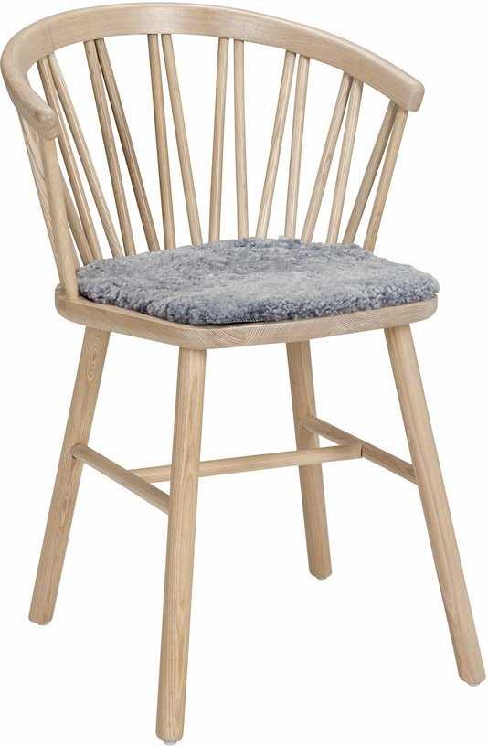 Coussin d'assise pour fauteuil en peau de mouton graphite ZigZag - Hans K - The Cool Republic