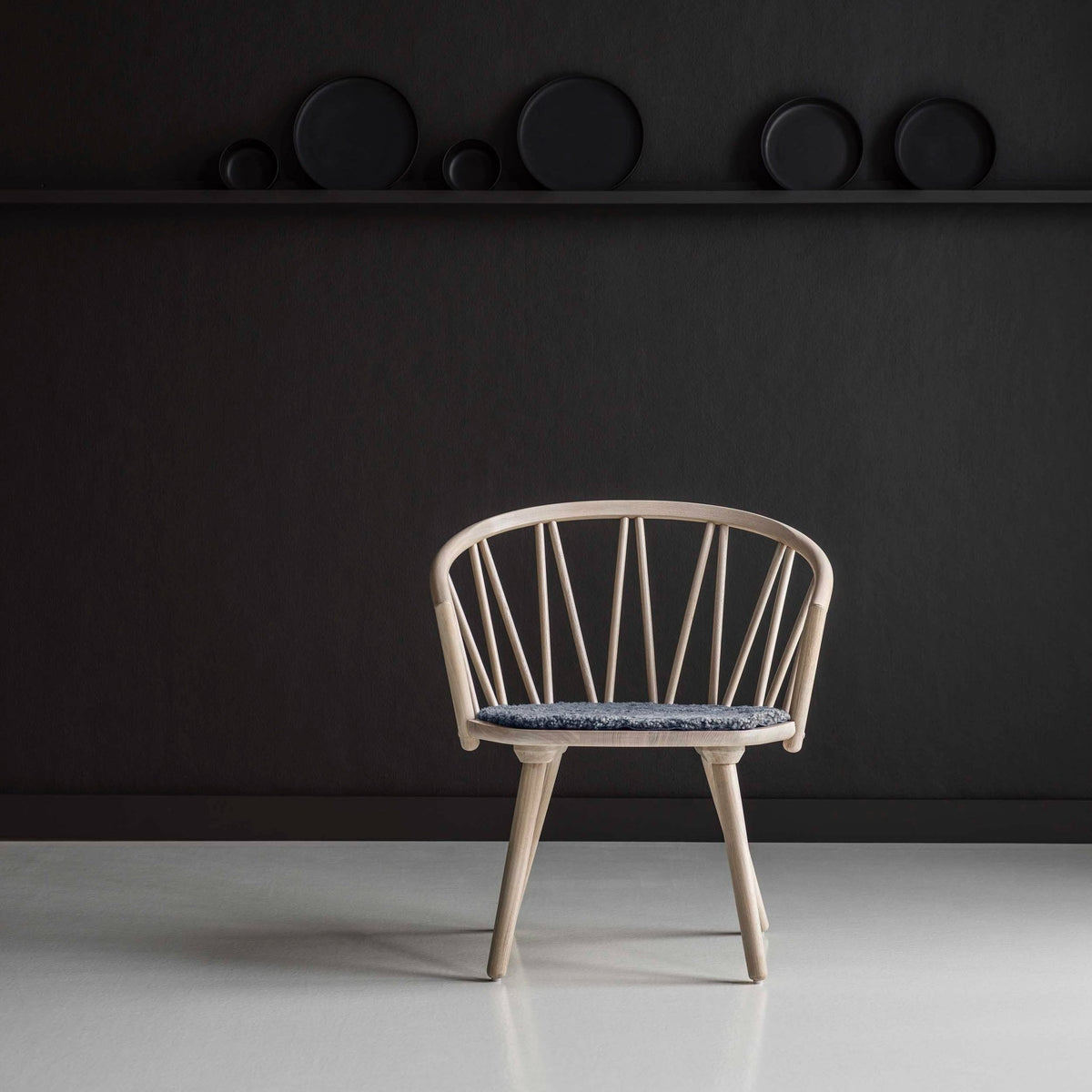 Coussin d'assise pour fauteuil lounge en peau de mouton graphite ZigZag - Hans K - The Cool Republic