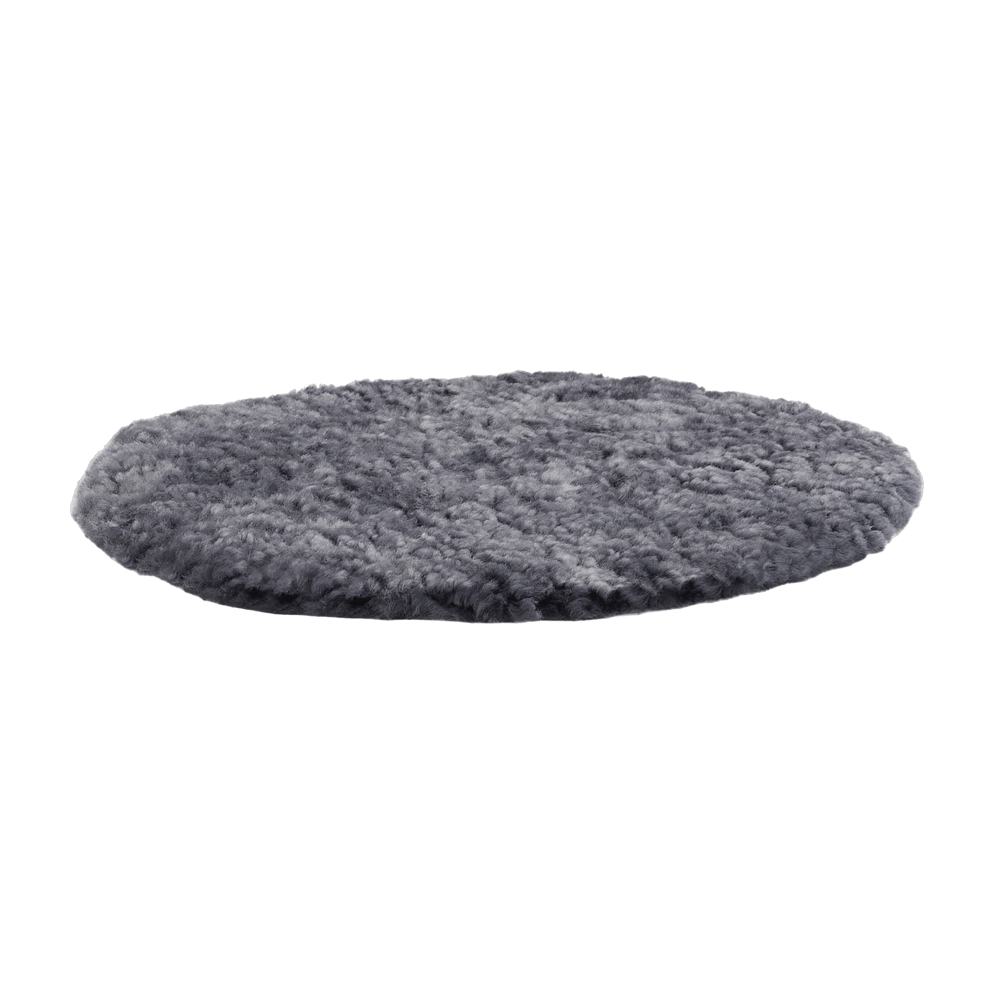 Coussin d'assise pour tabouret en peau de mouton graphite ZigZag - Hans K - The Cool Republic