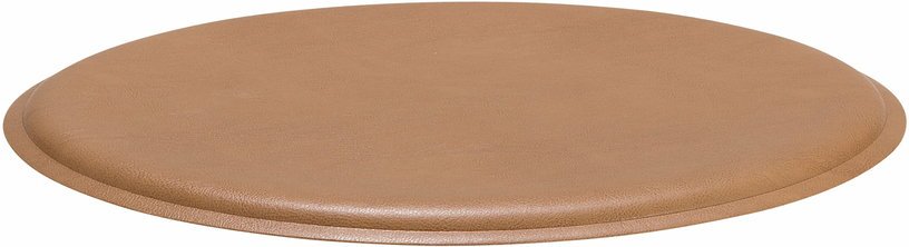 Coussin d'assise rond pour chaise enfant en cuir reconstitué camel ZigZag - Hans K - The Cool Republic