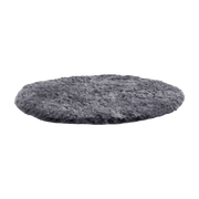 Coussin d'assise rond pour chaise enfant en peau de mouton graphite ZigZag - Hans K - The Cool Republic